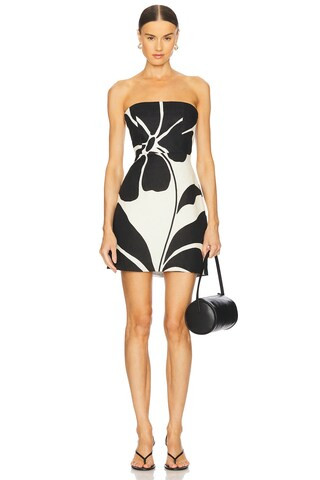 Cala de la Cruz Roma Dress in Camellia Black & White from Revolve.com | Revolve Clothing (Global)