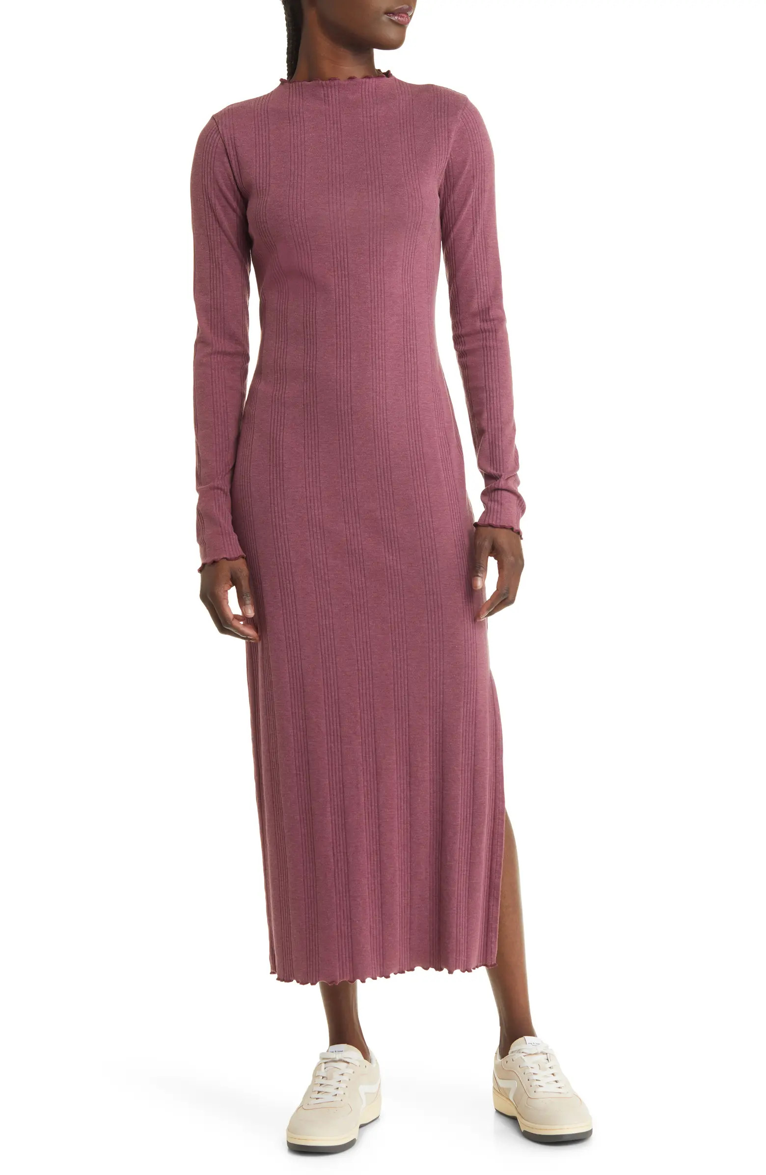 Lettuce Edge Long Sleeve Midi Dress | Nordstrom