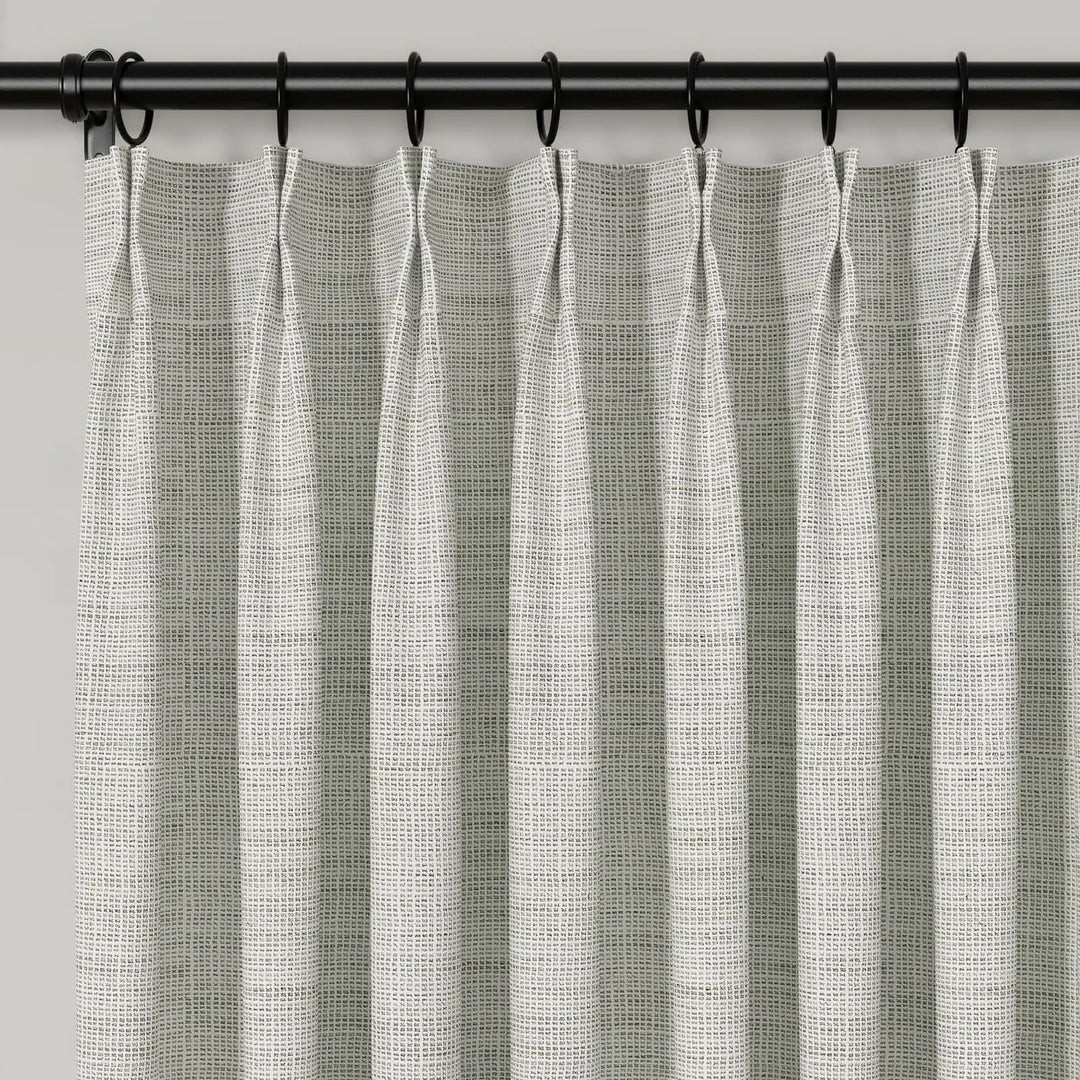 Lydia Lattice Jacquard Curtain Pleated | TWOPAGES