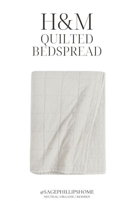 "Exciting news! My favorite quilted bedspreads are back at H&M, now in more colors and available in larger sizes! Perfect for adding that cozy organic modern feel to your room! 

#LTKsummer #LTKhome #LTKsale