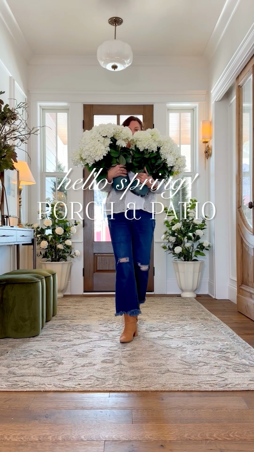 We are so close to porch and patio season! Sharing all the things that I use and love — outdoor furniture, rugs, faux flowers, lanterns, solar candles, bunny decor, stepping stones and path lighting.

#LTKvlog #LTKHome #LTKSeasonal