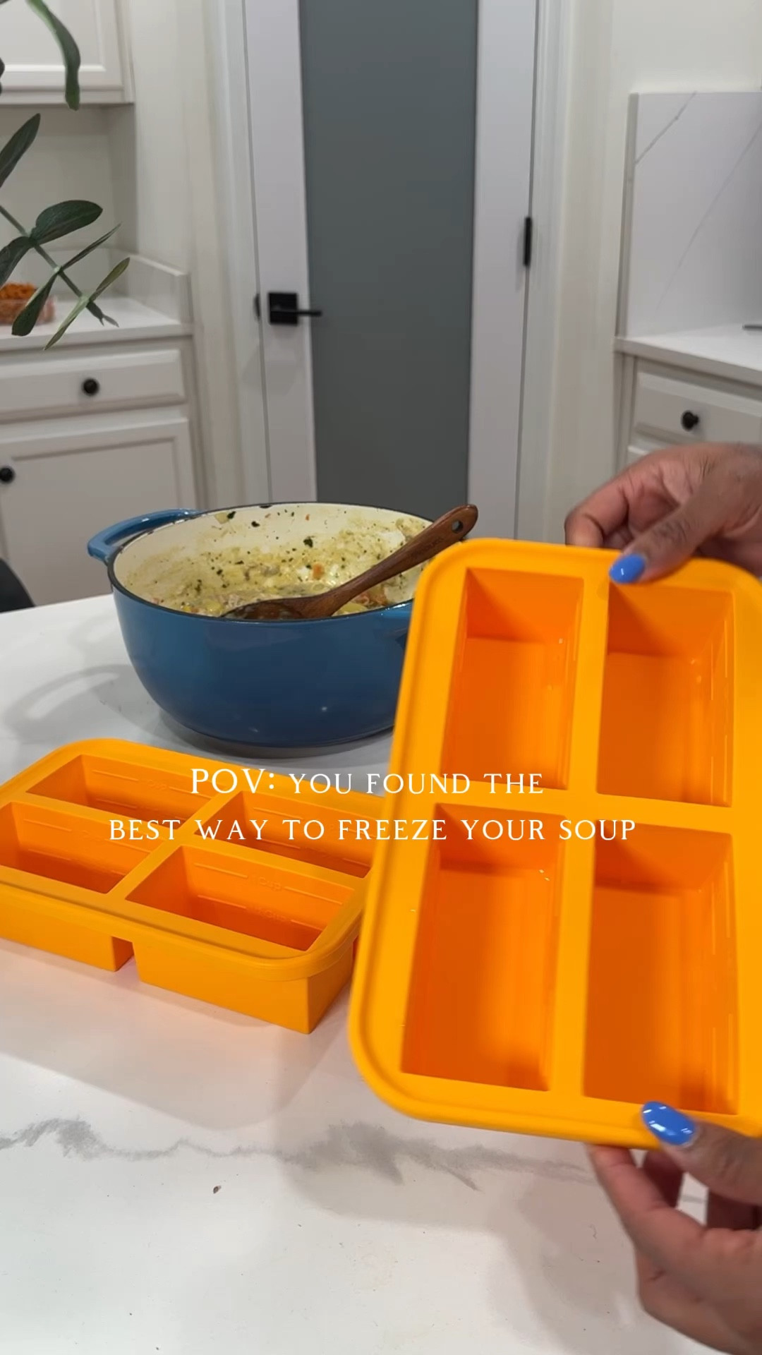 Freezing soups just got easier #amazonfinds #kitchenfinds #amazinkitchenfinds #soupstorage 