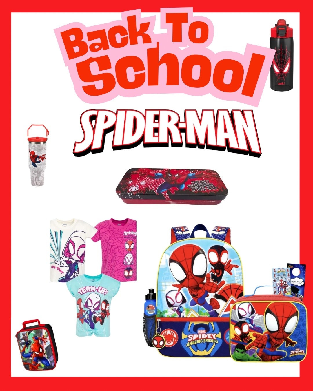 For Boys and Girls - Back to school Spider man collection 

#Back-To-School
@Walmart

#LTKSaleAlert #LTKKids