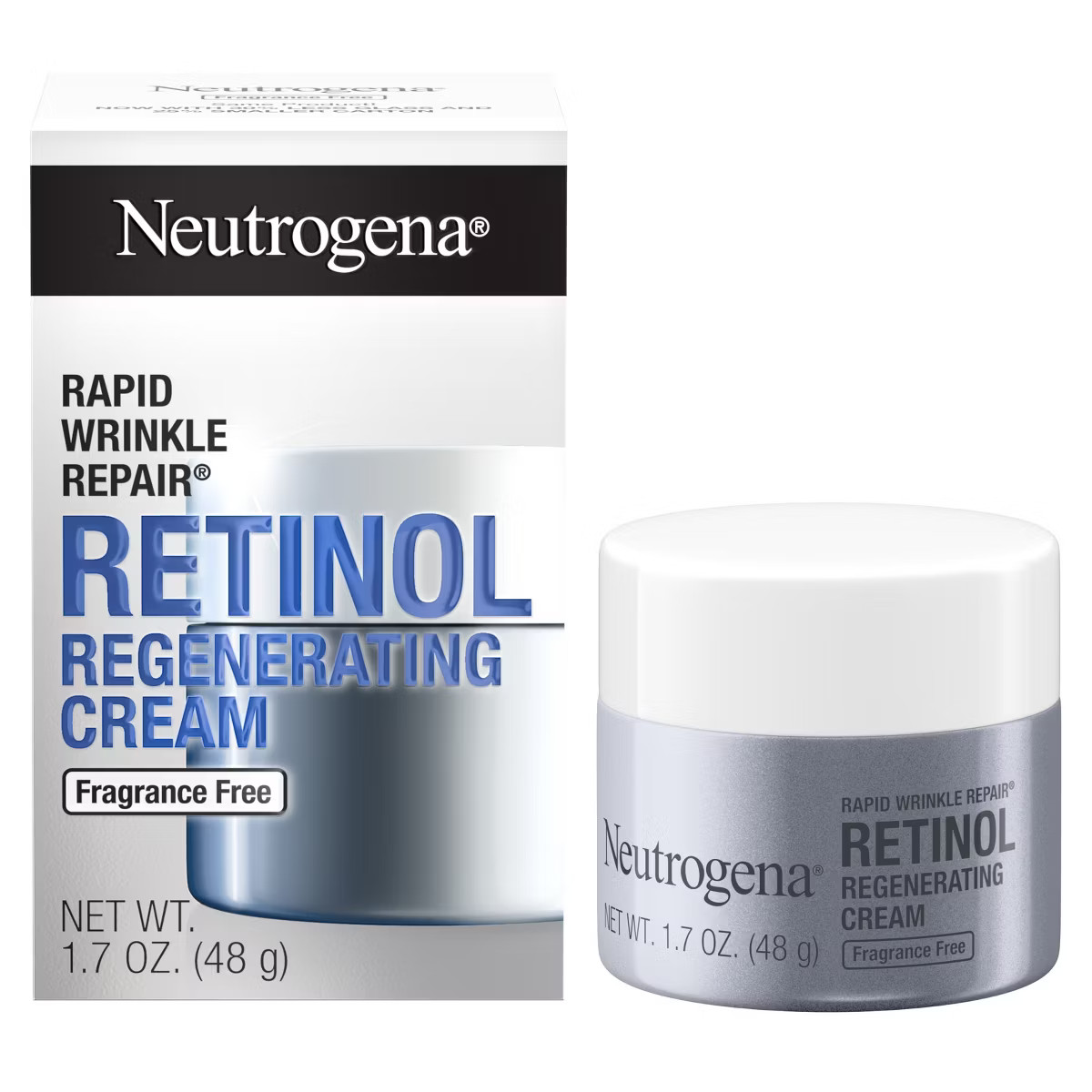 Neutrogena Rapid Wrinkle Repair Retinol Face Moisturizer Cream with Hyaluronic Acid - Fragrance F... | Target