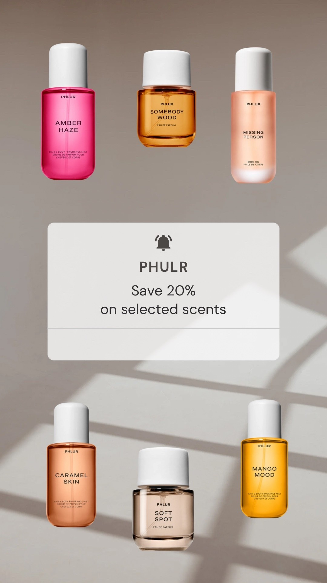 Save 20% off 
On selected scents @ Phulr
This weekend only 

#LTKBeauty #LTKSaleAlert #LTKOver40