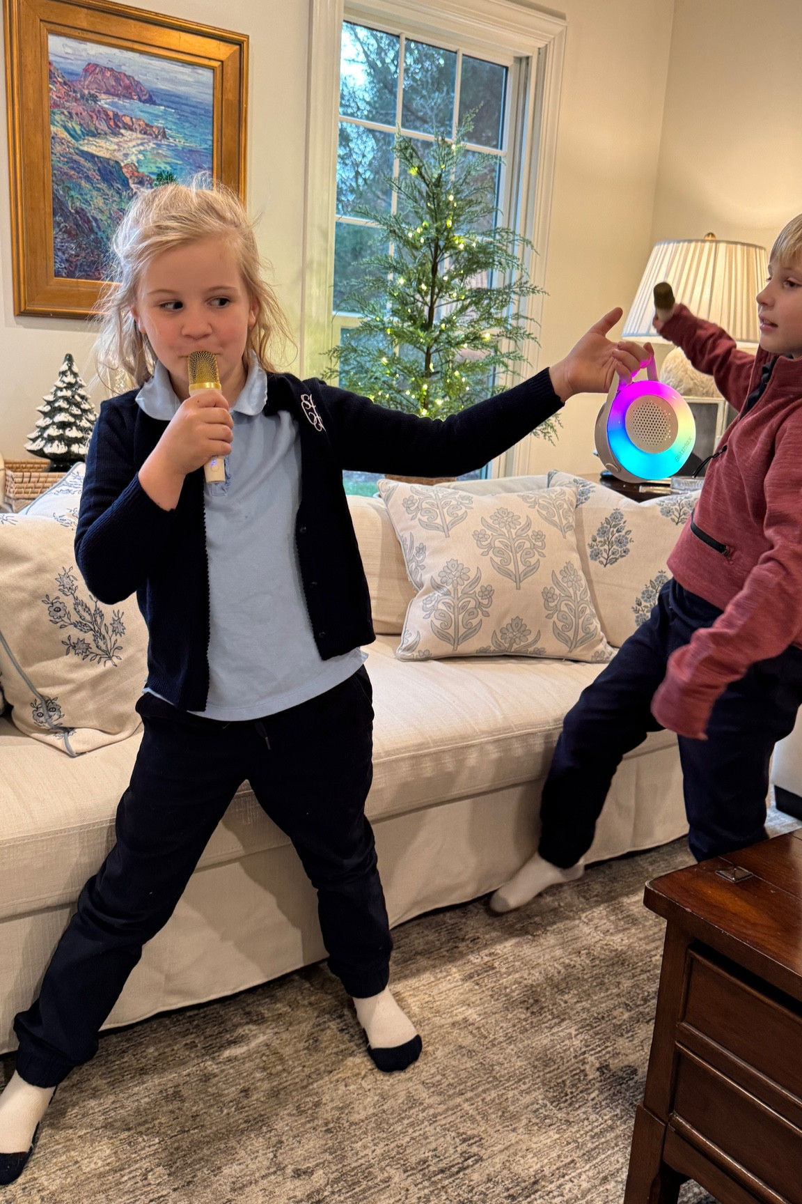 Walmart makes gift giving so easy! I found gifts for everyone that they loved this year, like this karaoke machine. My daughter loves it! And it comes with two mics for duets 🎤 See what else I gifted - and what Mike got me that I’ve always wanted! #walmartpartner #walmart 

#LTKHoliday #LTKGiftGuide #LTKKids