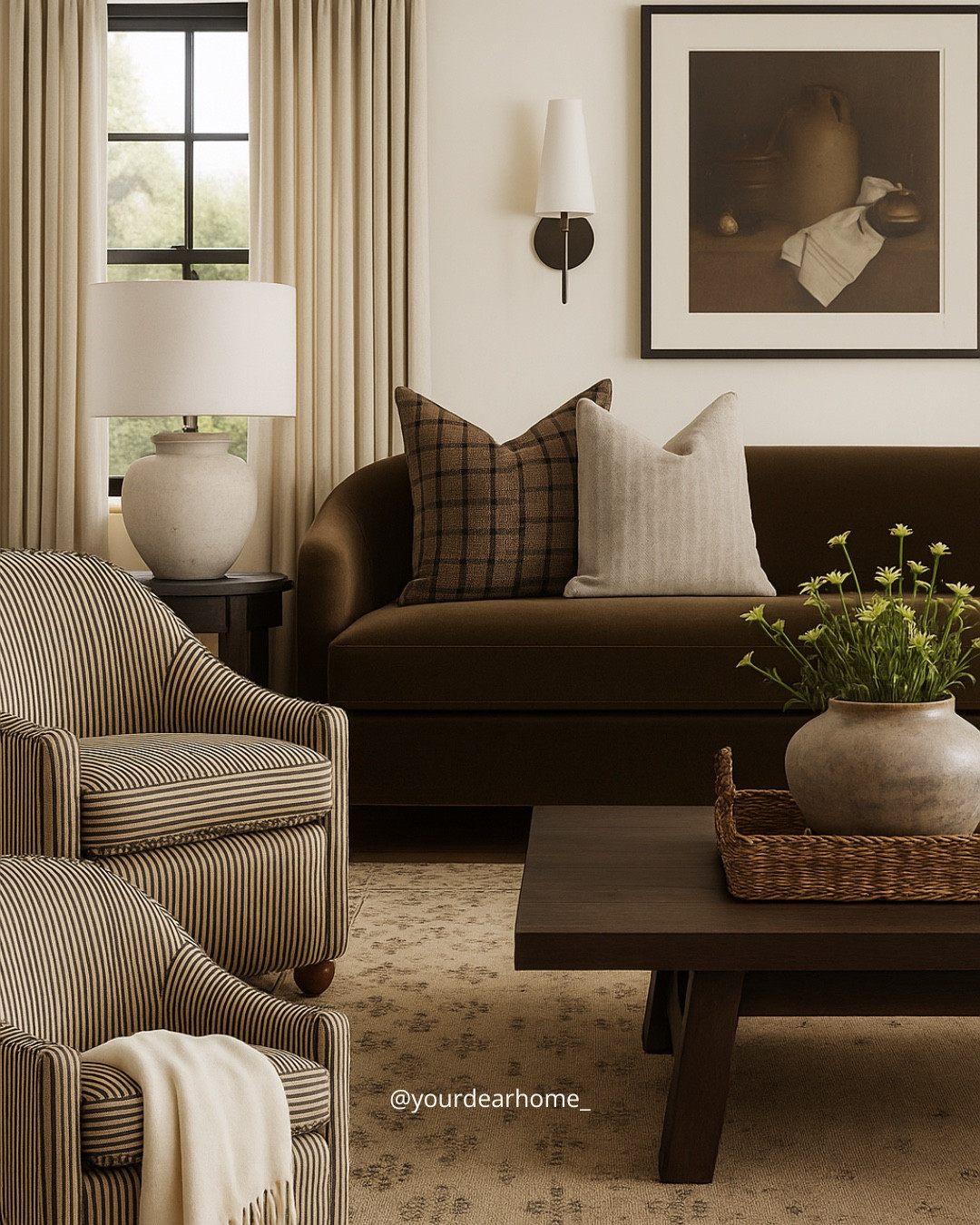 Warm cozy living room with tons of layering and textures 🤎

#LTKHome