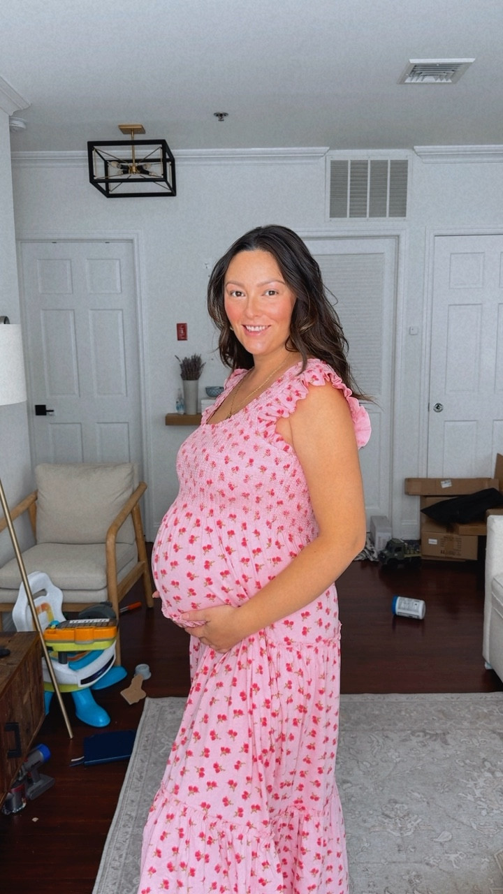 Obsessed with this dress, it’s so pretty, feminine and bump friendly!

Pink bump friendly dress, pink maternity midi dress, pink baby shower dress  

#LTKStyleTip #LTKBump #LTKSeasonal