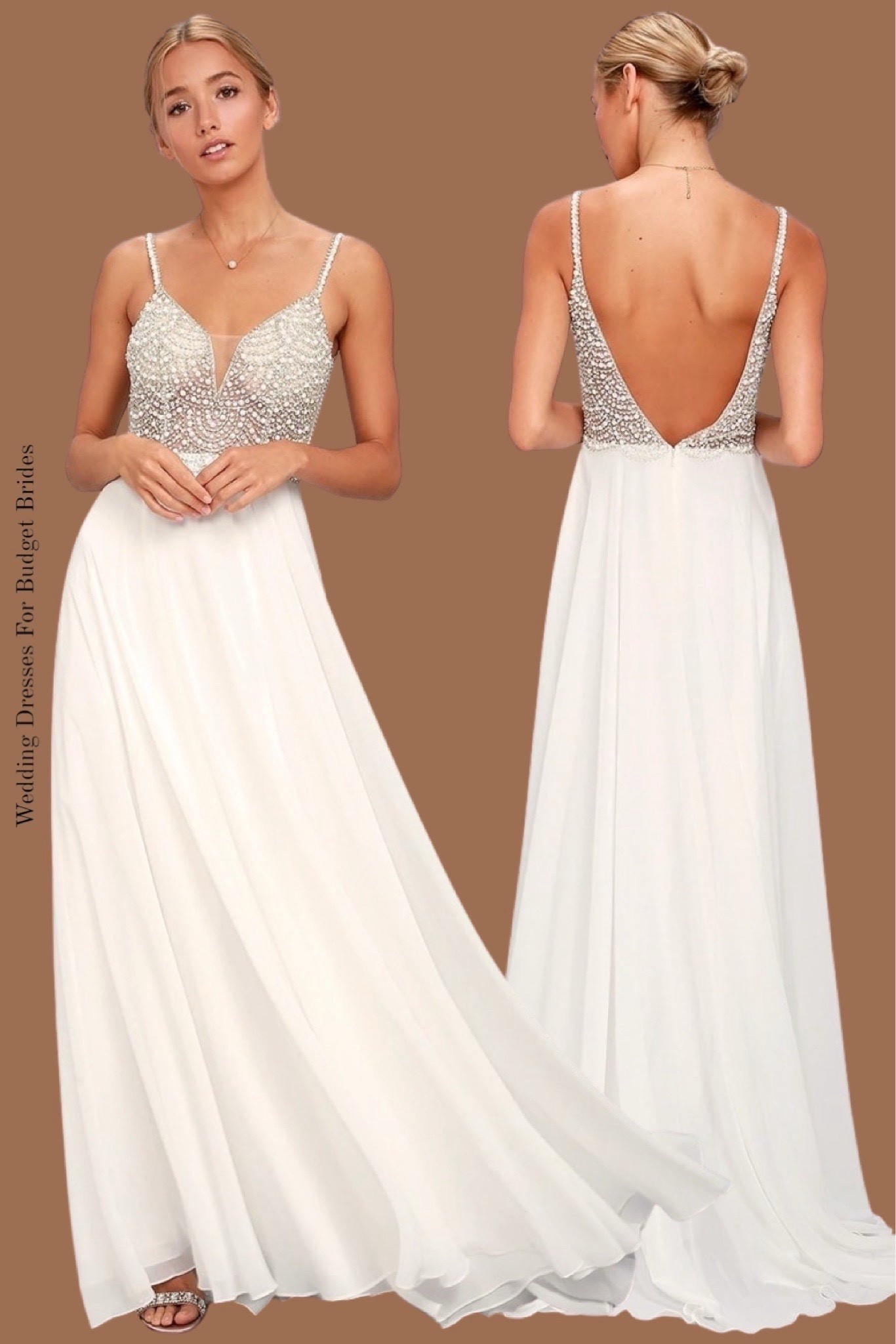 Say yes to this affordable long white wedding dress at Lulus for the bride to be. $50 only but very limited sizes!

This gown could also work for engagement photos, rehearsal dinner, or as a reception dress. 

#LTKSeasonal #LTKSaleAlert #LTKWedding