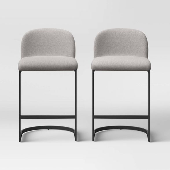 2pk Jules Cantilever Armless Upholstered Counter Height Barstool - Project 62&#8482; | Target