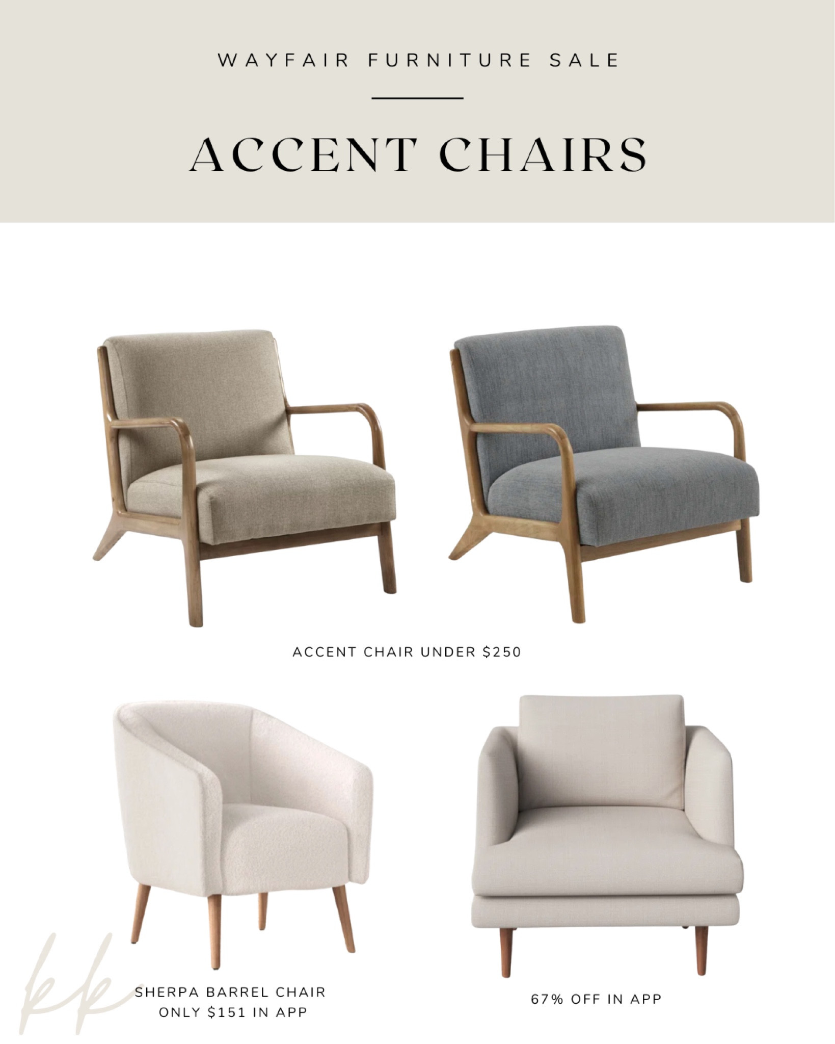 Wayfair accent chair discount sale