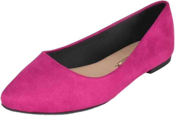 Soda City Classified Women Casual Flat Office Shoes Wide Width Fit Pointy Toe W-Hold | Amazon (US)