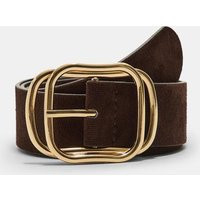 Stradivarius Gürtel mit überlappender Schnalle Braun 80 | Stradivarius DE