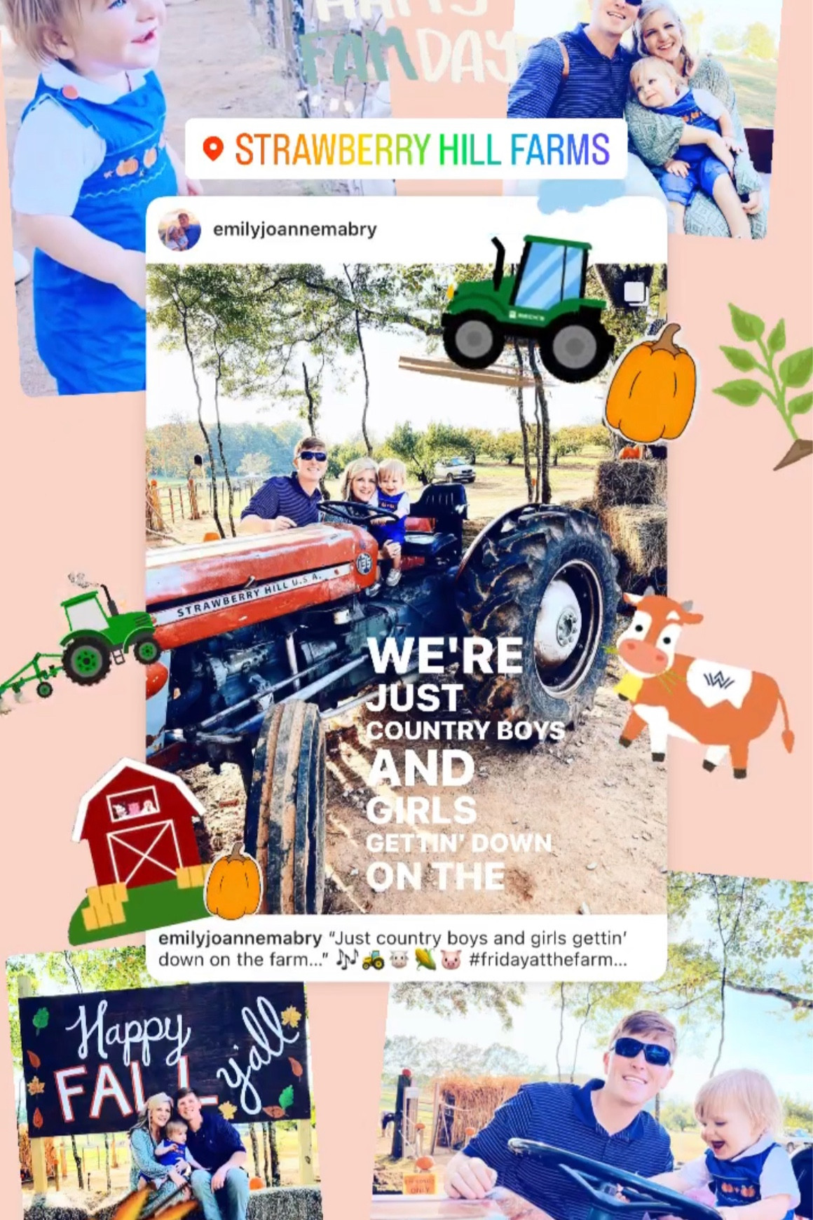 “Just country boys and girls gettin’ down on the farm…” 🎶🚜🐮🌽🐷 #fridayatthefarm 

We had the very best time at @strawberryhillusa this afternoon with our little country-lovin’ baby boy!! Thankful for fun fall memories that truly make the season!! 🫶🏽🐄🍂✨🎃 #fridayfamday #happyfallyall

#LTKbaby #LTKfamily #LTKSeasonal
