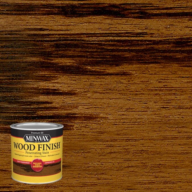 Minwax Wood Finish Oil-Based Oil-Based Espresso Interior Stain (Half Pint) | Lowe's