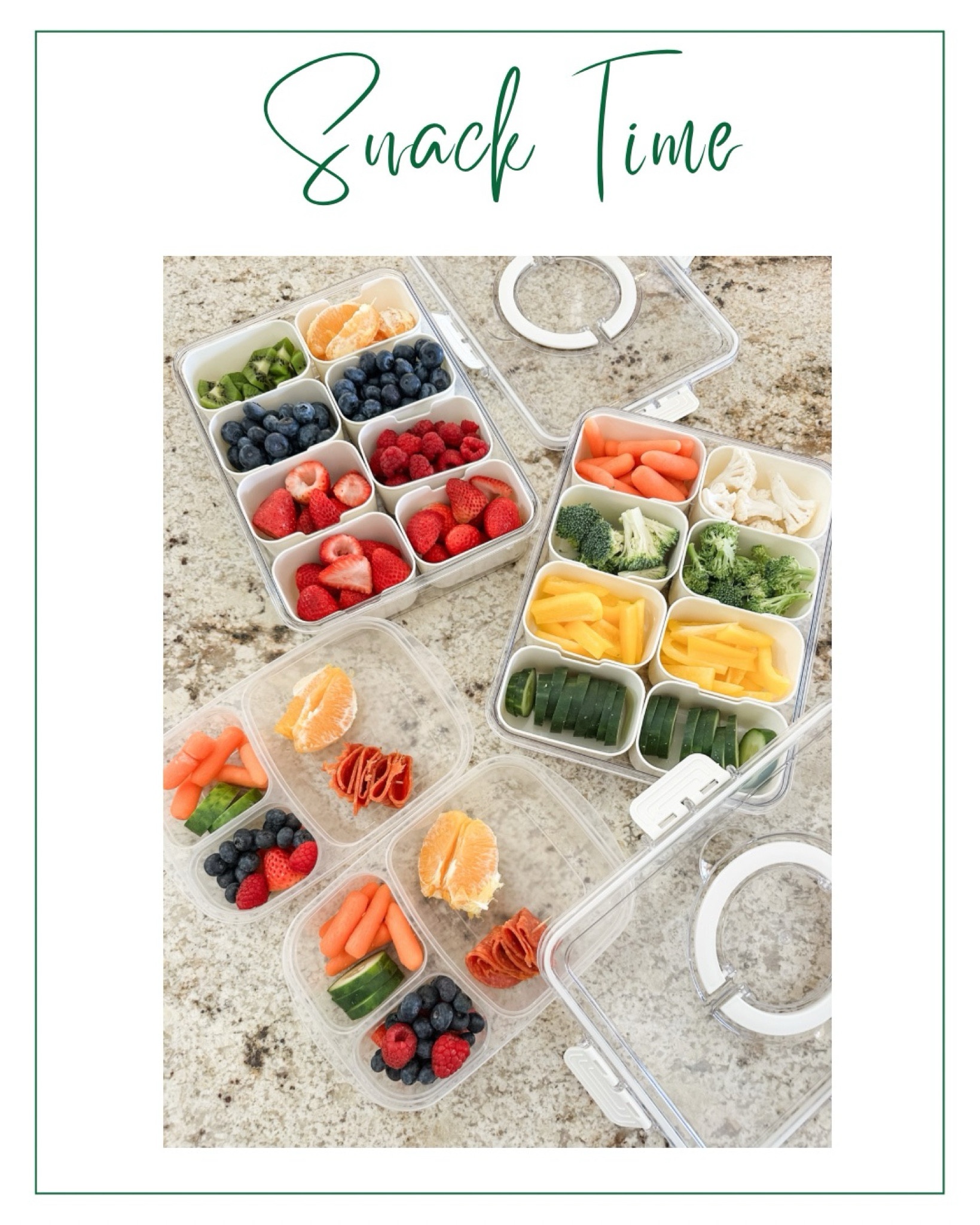 The rule in our house is that after school snacks must come from the fridge!  Keeping these containers stocked each week makes the kids snack choice so much easier each day! And you can get two for under $30!

#LTKHome #LTKKids #LTKFamily
