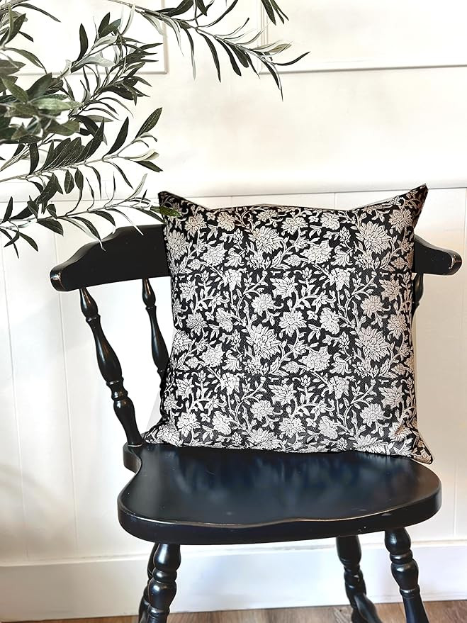 Modern Vintage Whimsical Floral Pillow Cover | Amazon (US)