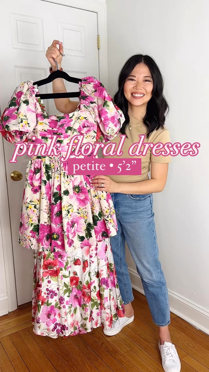 OUTFIT 1
Pink floral mini dress with puff sleeves (SP)
Floral dress with puff sleeves
Floral dress with pockets
White braided heels
Straw tote bag

OUTFIT 2
Pink floral maxi dress (SP)
Pink floral dress with tie back 
Pink floral dress with bow back
White braided mule heels
Tan bag 

OUTFIT 3
Pink and red floral dress (SP)
Pink dress
Pink plisse dress
Straw clutch
Nude braided sandals (TTS)

Wedding guest dress
Baby shower dress
Graduation dress
Mother’s Day dress
Abercrombie dress

#LTKWedding #LTKFindsUnder100 #LTKStyleTip
