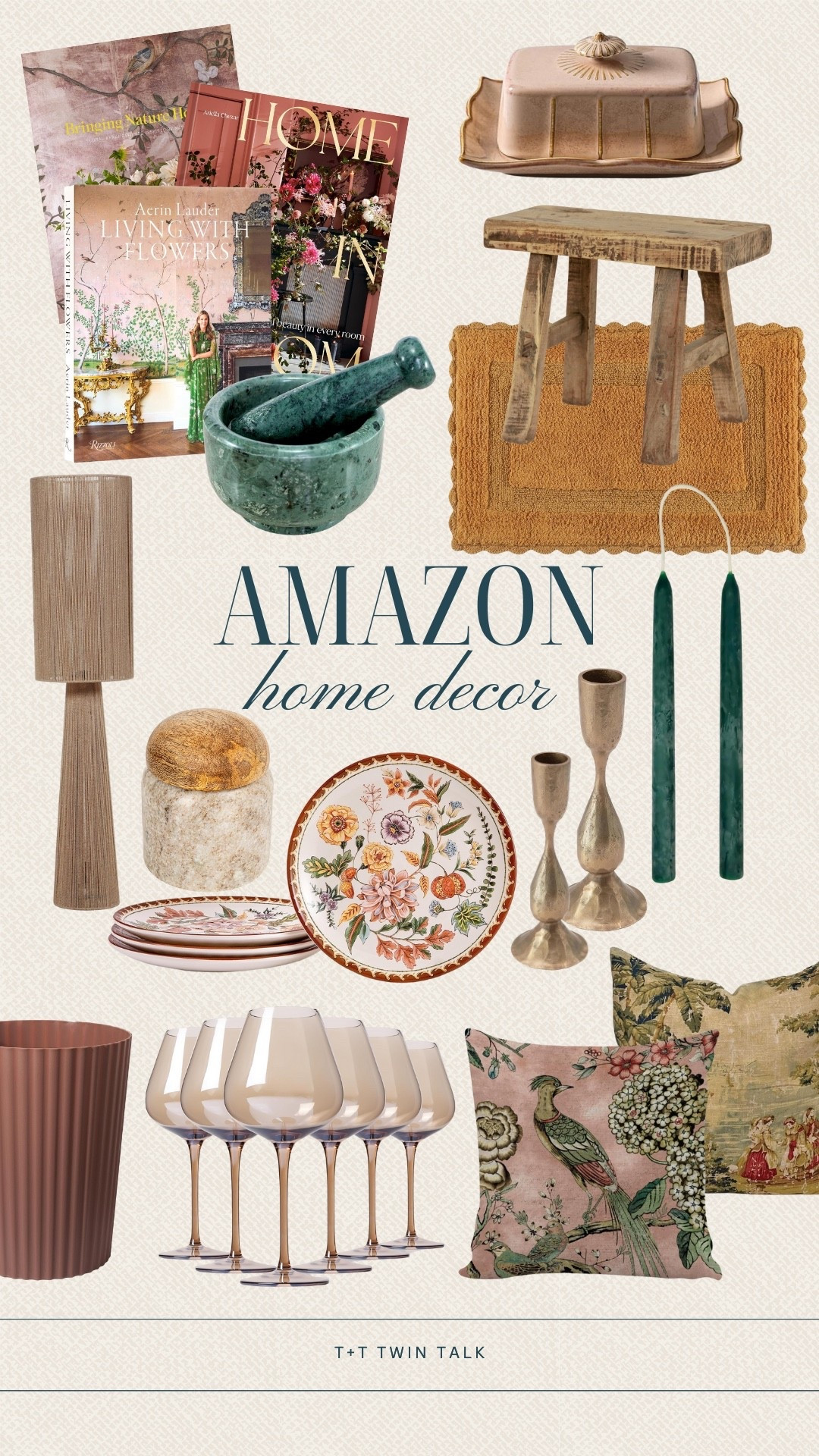 Elevated Amazon home decor finds! Revamp your space with floral plates, a cozy bathmat, and luxury candlesticks candles. Stylish decorations for your home that won't break the bank.

#LTKSeasonal #LTKFindsUnder100 #LTKHome