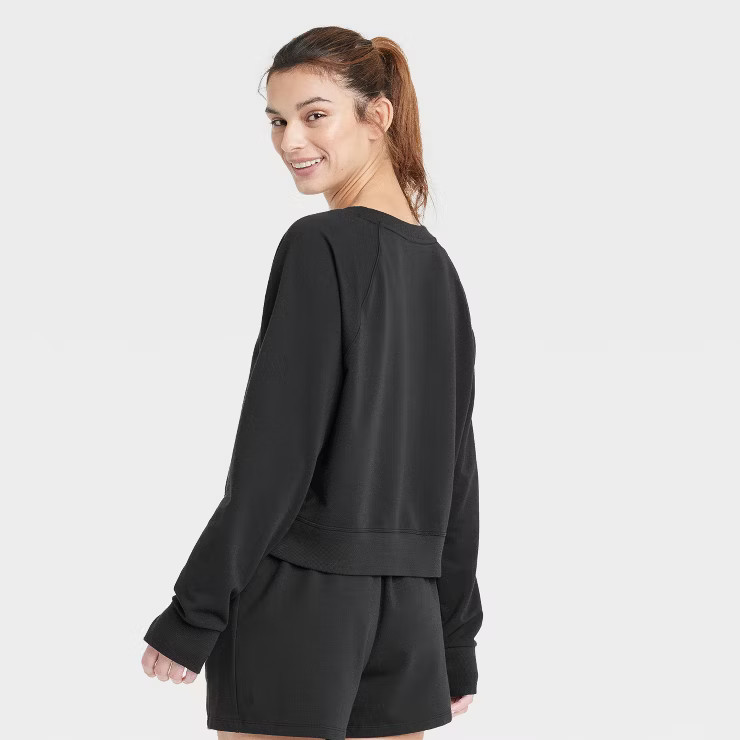 Women's French Terry Crewneck Sweatshirt - All in Motion™ | Target