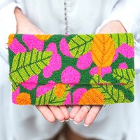 Tropical Beaded Clutch Purse, Handbag, Floral Bag, Party Crossbody Bags For Women | Etsy (US)
