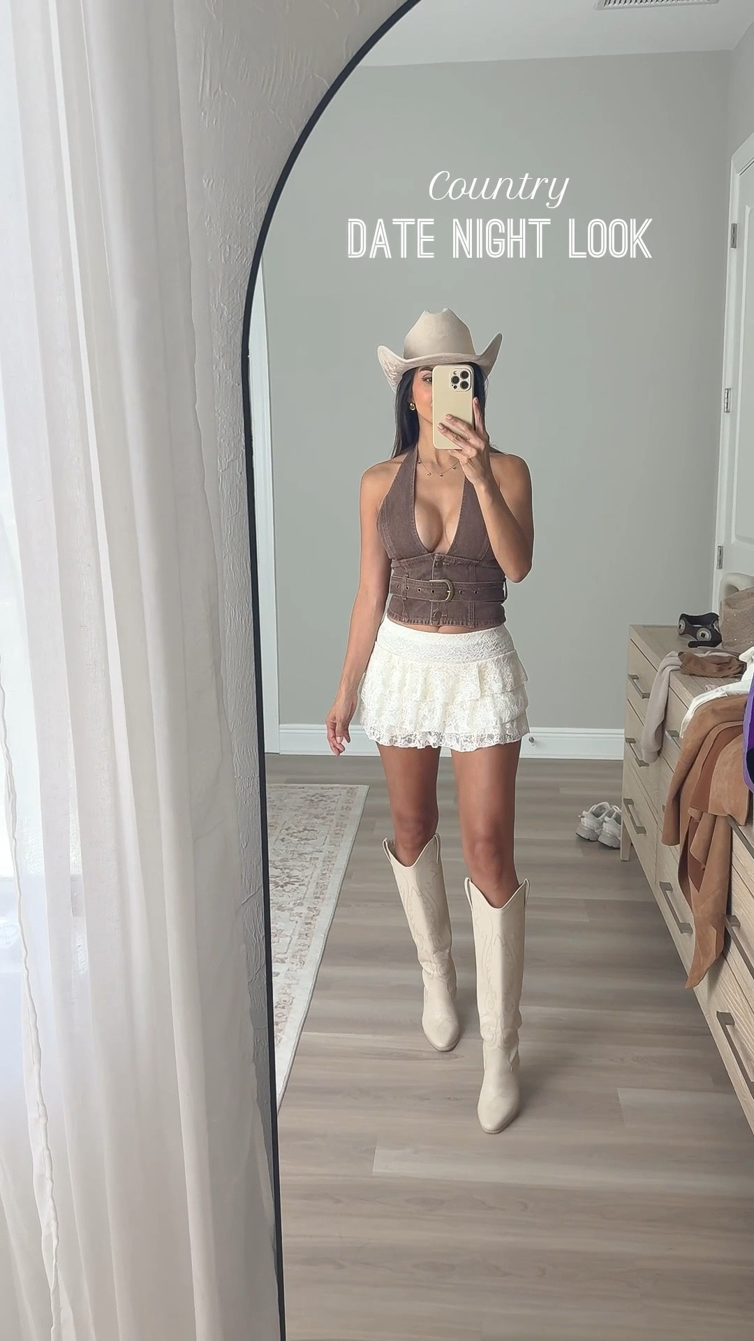 Hubby loves this look🔥wearing a size S in top and bottomm
#datenightoutfit 
#countryconcert #rodeooutfit

#LTKFestival