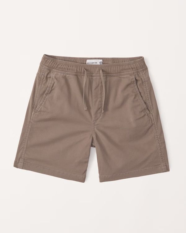 comfy twill pull-on shorts | Abercrombie & Fitch (US)