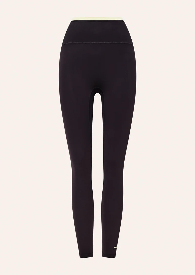 VITA FULL LENGTH LEGGING IN BLACK BEAN & SOFT YELLOW | P.E Nation AU