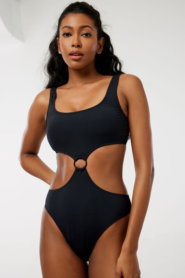 O-Ring Cut Out One-Piece Swimsuit | Ardene