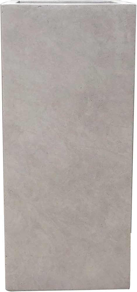 Kante RF0002C-C80021-2 Lightweight Durable Modern Tall Square Outdoor Planter, Weathered Concrete | Amazon (US)