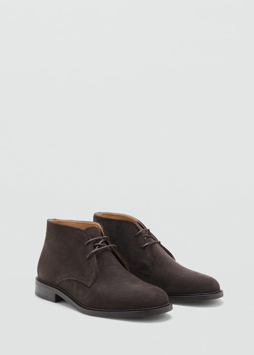 Suede leather ankle boots brown - Man - 11½ - MANGO MAN | Mango (US/MX/AU)
