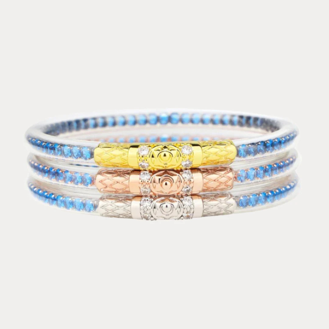 Three Queens All Weather Bangles® (AWB®) - Sapphire | BuDhaGirl