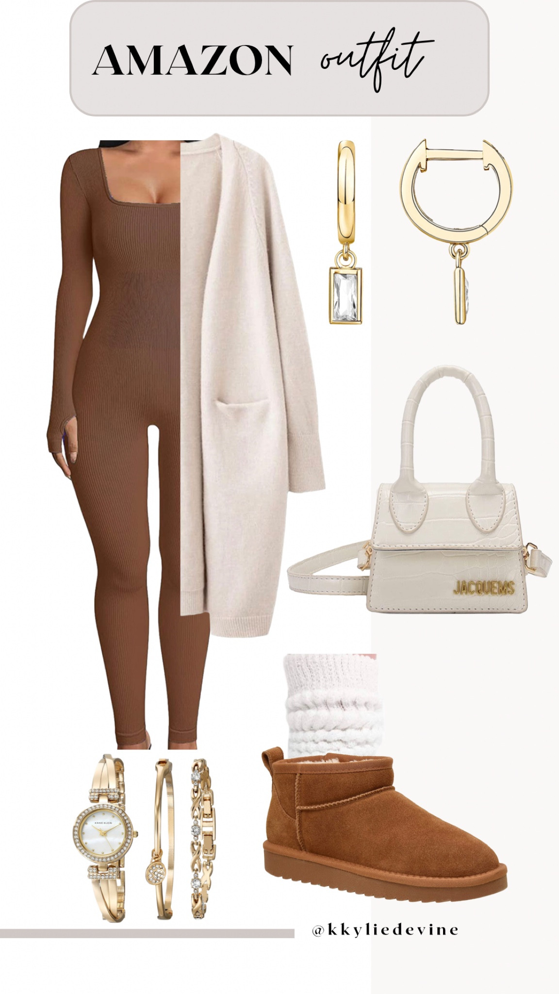 Amazon neutral outfit✨☁️ obsessed with this cream cardigan😍 shop below!! 

#LTKU #LTKFind #LTKfit