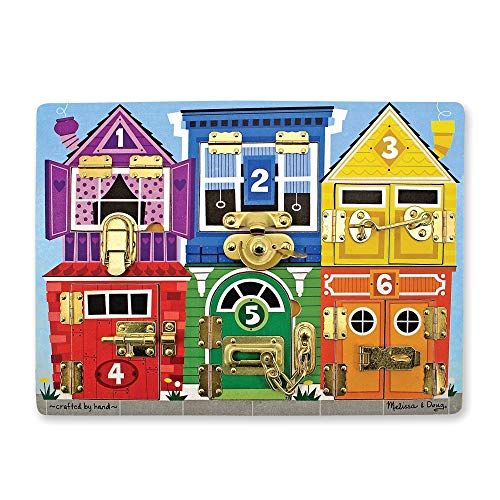 Melissa & Doug Wooden Latches Board (Developmental Toy, Sturdy Wooden Construction, Helps Develop... | Amazon (US)