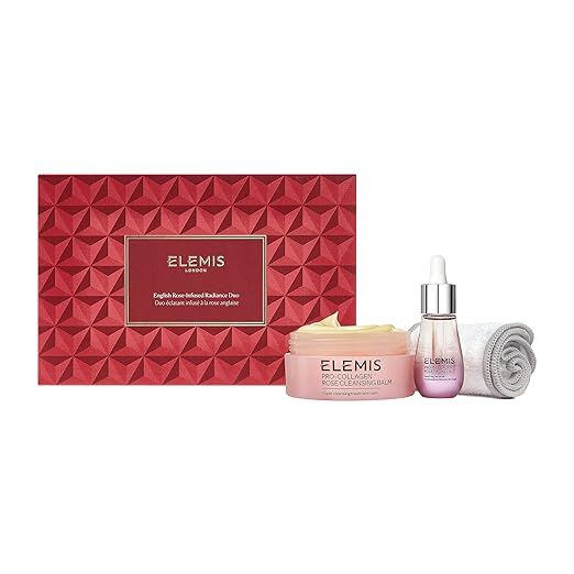 ELEMIS English Rose-Infused Radiance Duo, Pro-Collagen Rose-Infused Cleansing Balm and Facial Oil... | Amazon (US)