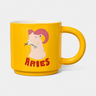 15 fl oz Zodiac Aries Mug Orange - Room Essentials™ | Target