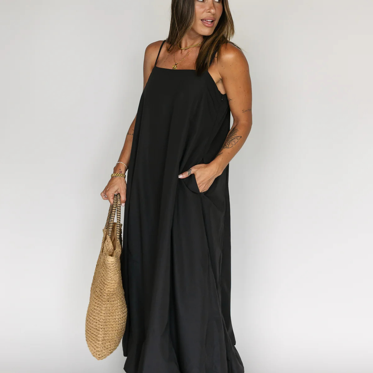 Sutton Bubble Hem Maxi Dress | Fig & Willow