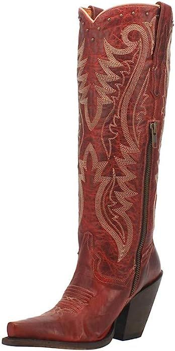 Dan Post Women's Marika Fancy Studded Leather Fashion Tall Boot Snip Toe - Dp4319 | Amazon (US)