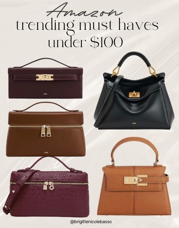 Amazon Trending Must-Have Handbags Under $100 🤎👜
These designer-inspired Amazon handbags are the perfect mix of structured, elegant, and timeless. If you love the look of quiet luxury top-handle bags, these are the most elevated options trending right now — all under $100.
• Amazon luxury-style handbags
• Structured top-handle bags with gold hardware
• Chic zip and turn-lock details
• Perfect for workwear, date nights & fall/winter outfits
• Classic neutral tones: black, brown, tan & burgundy
✨Amazon handbags, quiet luxury bags, top handle purse, affordable designer dupe, structured handbags, trending Amazon finds, handbags under $100, Amazon fashion.


#LTKGiftGuide #LTKHoliday #LTKCyberWeek