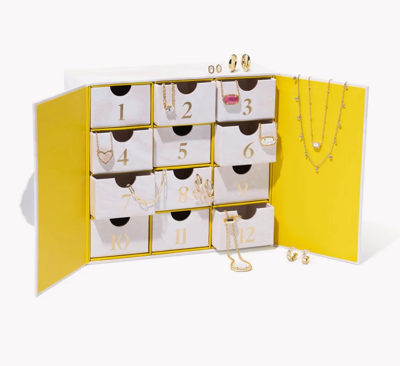 Kendra Scott 12 day Christmas advent jewelry calendar 
Gift for the woman who has everything 
Gift idea
Bracelet
Earrings 
Necklace 
Gold
Mom gift
Wife
Holiday
Birthday 

#LTKGiftGuide #LTKHoliday #LTKSeasonal