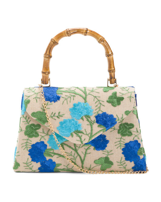 Floral Satchel With Handle | TJ Maxx