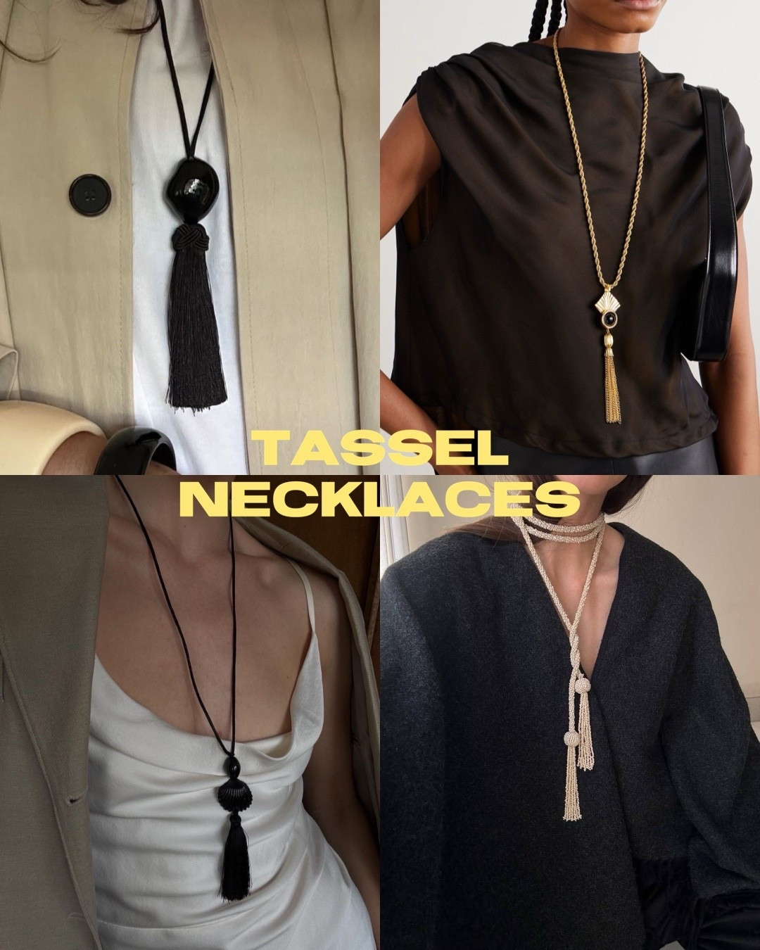 Trending spring tassel necklace / pendant. 
Heaven mayhem necklace, high st tassel necklace  