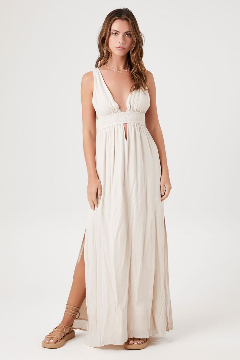 Plunging Cutout Maxi Dress | Forever 21 (US)