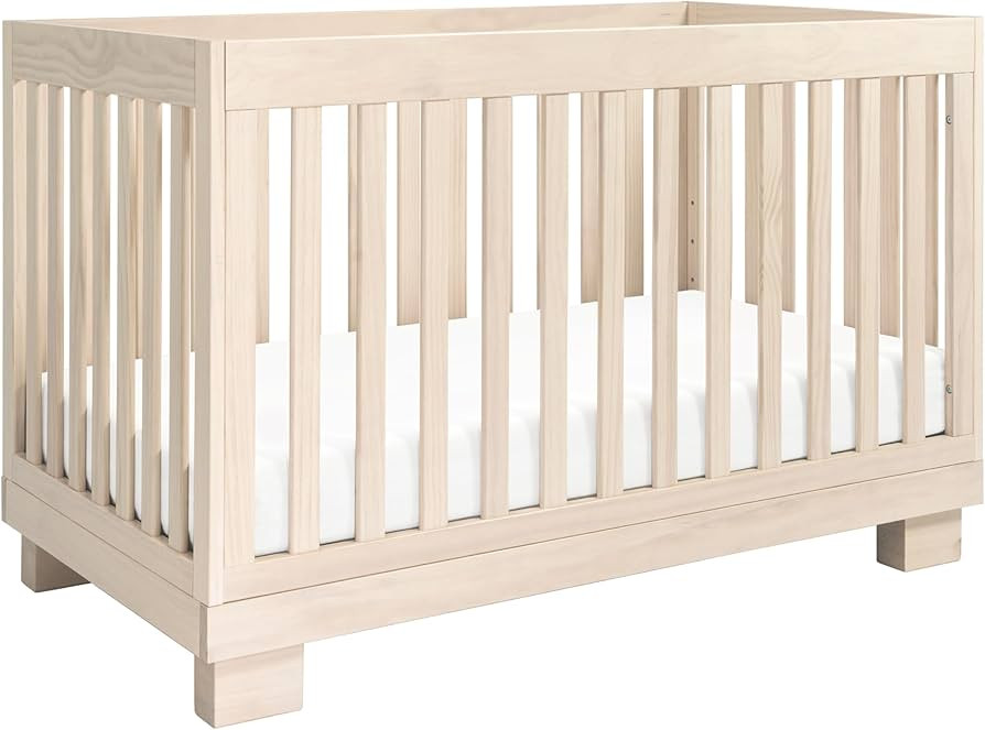 babyletto Modo 3-in-1 Convertible Crib with Toddler Bed Conversion Kit in Washed Natural, Greengu... | Amazon (US)
