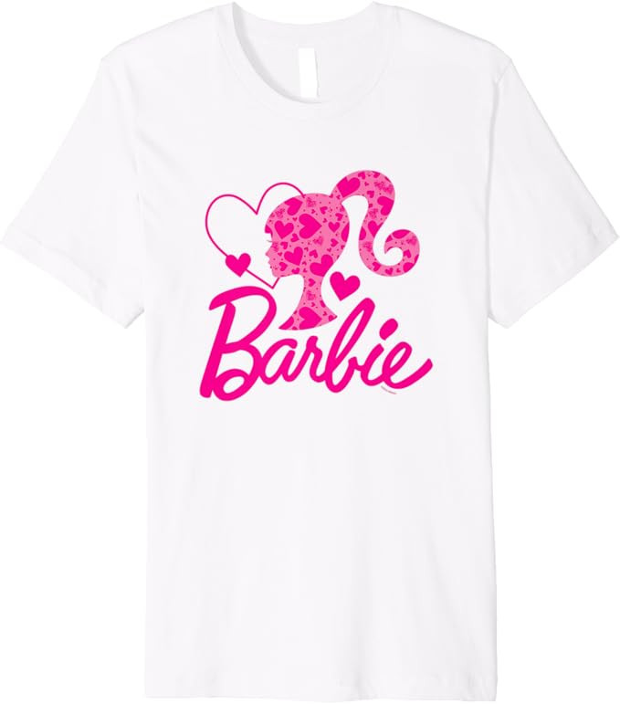 Barbie - Heart Logo Premium T-Shirt | Amazon (US)