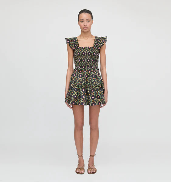 The Chelsea Skirt - Black Cisco Trellis | Hill House Home US