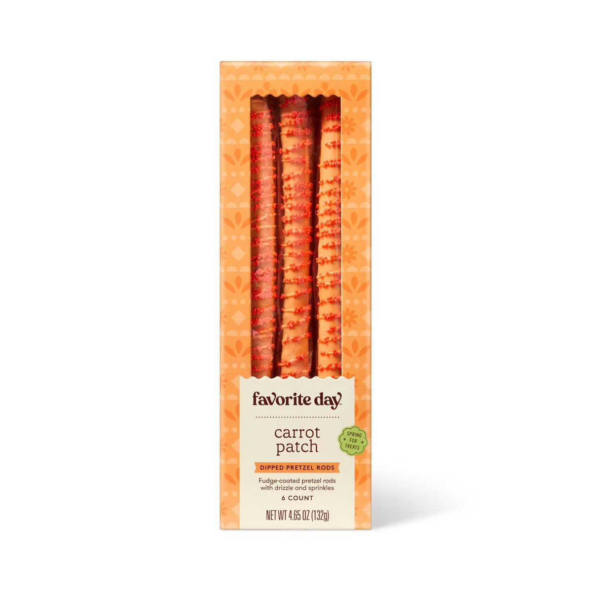 Spring Easter Carrot-Shaped Covered Pretzel Rod - 4.65oz - Favorite Day™ | Target