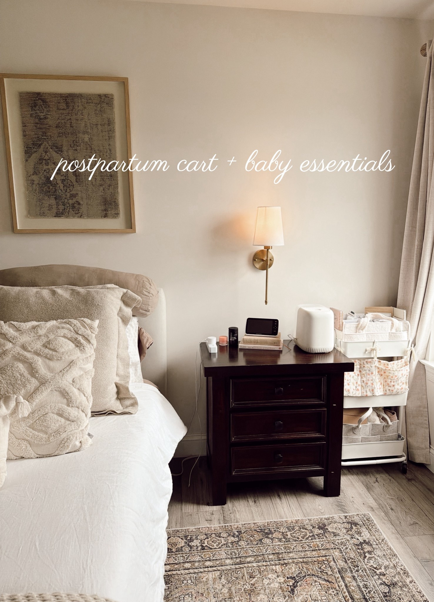 bedside postpartum cart + baby essentials for night feeds + changes! 

#LTKmomlife #LTKBaby #LTKBump