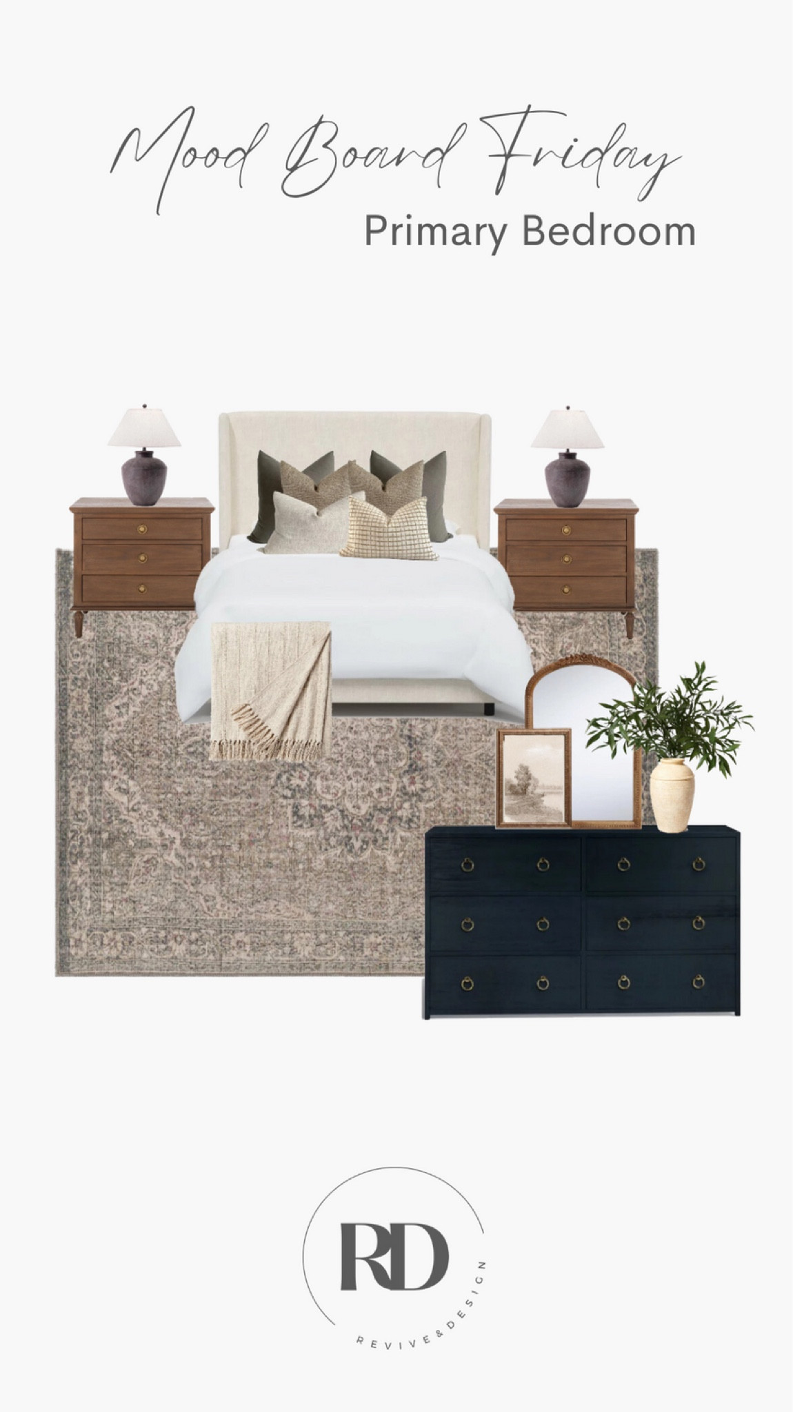 It’s mood board Friday!  This week I came up with this timeless primary bedroom.

#LTKhome #LTKstyletip