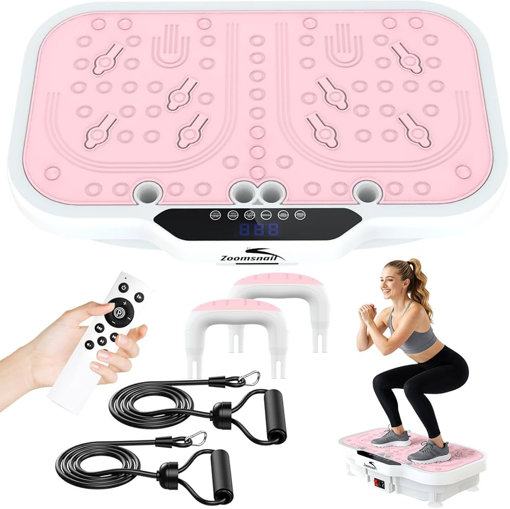 Vibration Plate Exercise Machine, 8000 Vibrations/min Adjustable Fitness Platform, 400 Lbs Capaci... | Amazon (US)